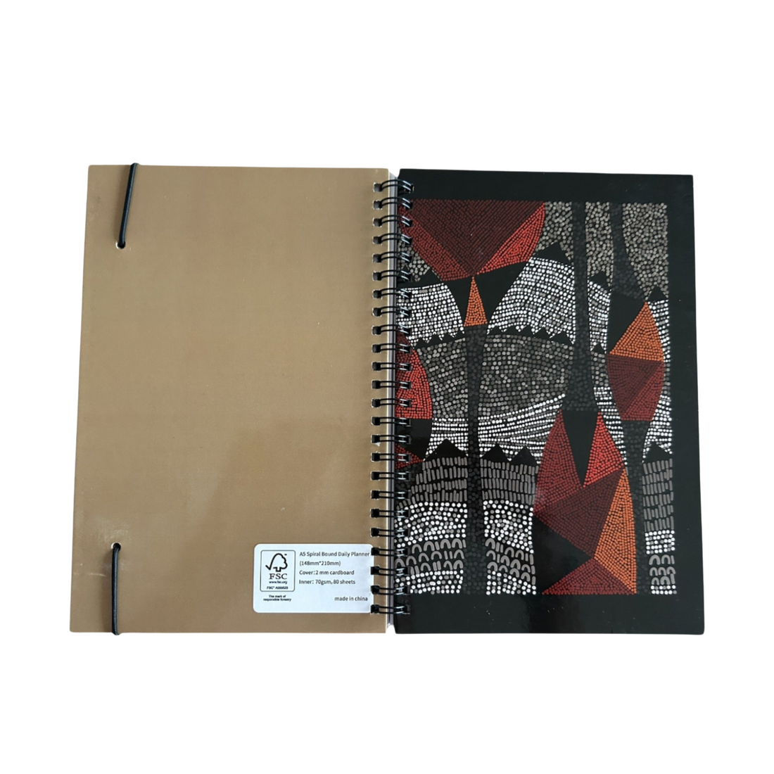 Sustainable A5 Spiral Bound Hard Cover Notebook / A5SBHCNB