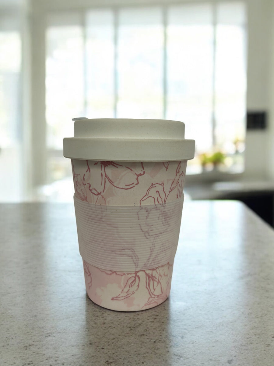 350ml Bamboo Coffee Cups (Hard Lid) / HT350