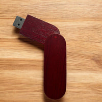 Driftwood Wooden Swivel Flash Drive / SWUSB